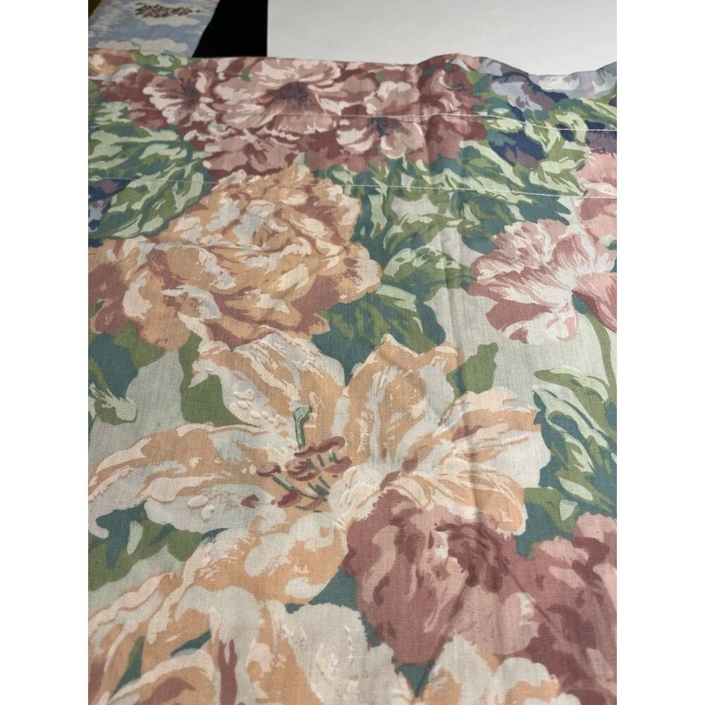 Vtg Croscill Hydrangea Floral Window Valance 84x18” - USA